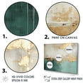 thumbnail image 3 of Designart "The Minimalistic Horizon In Gold And Teal" Abstract Painting Floater Framed Canvas Prints, 3 of 5