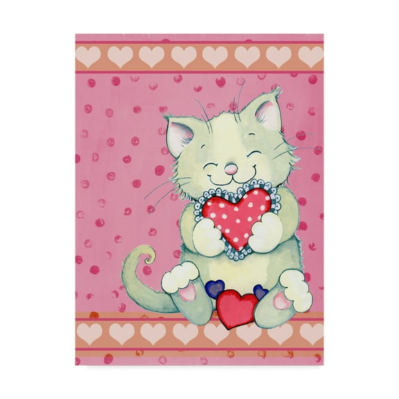 Trademark Fine Art 'Heart Snuggles' Canvas Art by Valarie Wade