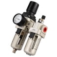 thumbnail image 2 of Fosa Air Filter Regulator,Air Compressor Regulator,1pc AC3010-03 Aluminum Alloy Compressed Air Pressure Regulator Moisture Trap Water Filter 3/8, 2 of 8