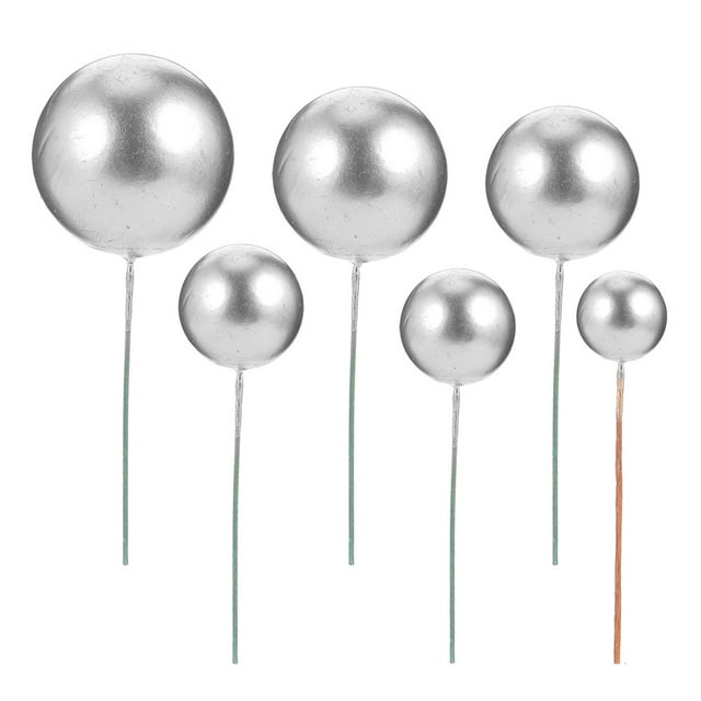 42Pcs Balls Cake Insert Toppers DIY Cake Insert Picks Decoration Cake Accessory