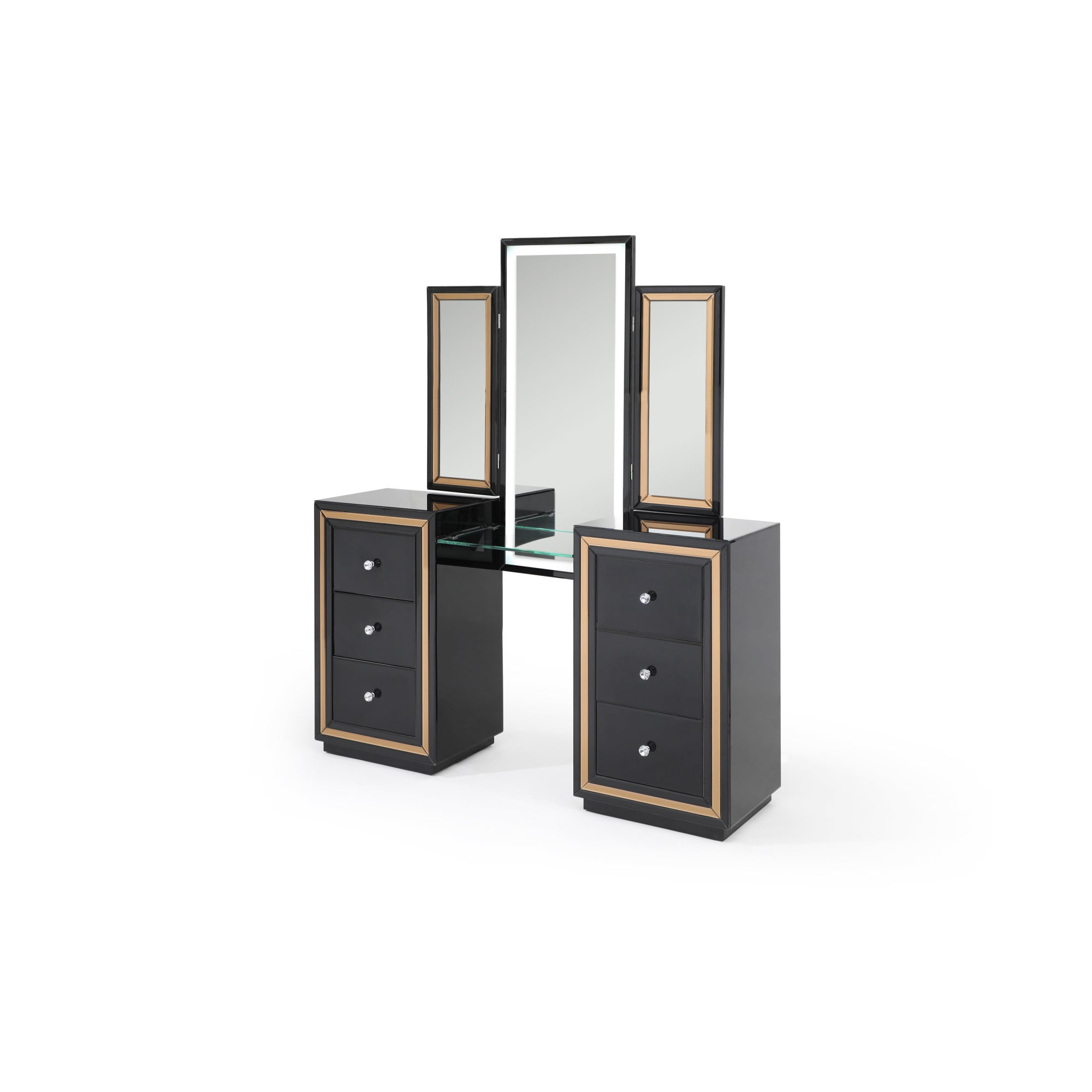 Glory Furniture GM0148/GM0149 GM0148/GM0149 Vanity and Mirror ,
