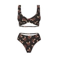 thumbnail image 4 of Daiia Bulldog with Sunglasses Women's Bikini Set Two Piece Swimsuit High Waisted Bikini Adjustable Straps Bikini Perfect for Beach, Pool, and Summer Vacation-Small, 4 of 9