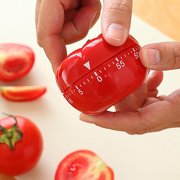 Clispeed Red Kitchen Timer Easy Use for Baking Cooking Pancakes Cakes
