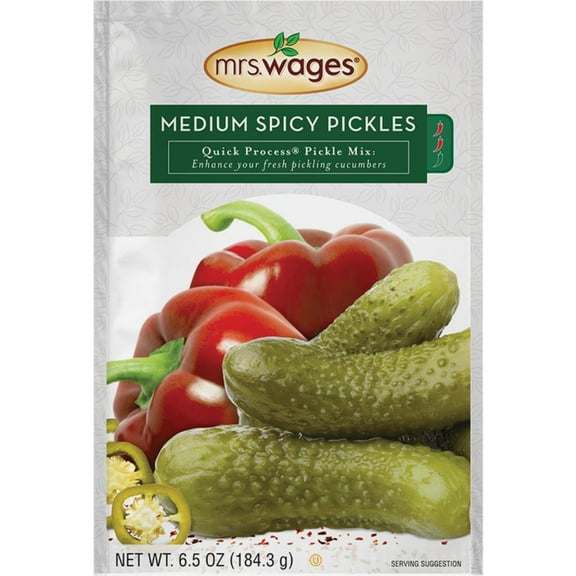 3 Pcs Mrs. Wages Quick Process 6.5 Oz. Medium Spicy Pickling Mix