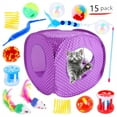 thumbnail image 4 of Summary Pet Cat Toy Set 21 Pcts Cat Channel Funnies Stick Plush Mouse Amazon Combination Toy, 4 of 7