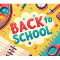 thumbnail image 4 of Back to School Supplies Chalkboard Style Classroom Decor Banner Background Educational Party Decorations Photography Props Backdrop, 4 of 4