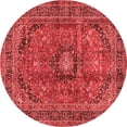 thumbnail image 1 of Ahgly Company Indoor Round Medallion Red Traditional Area Rugs, 3' Round, 1 of 4