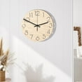 thumbnail image 4 of 12 Inch Wooden Wall Clock Silent Non-Ticking Decorative For Home Office Bedroom, 4 of 9