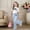 F-1062Light Blue, variant on ZHOGXU Big Kids Girls Outfit Bow Printed Short Sleeve Round Neck Top And Flare Leg Pants Two Piece Comfortable Fashion Sets For Daily Wear Brick Red 9-10 Years