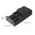 thumbnail image 3 of TAPDRA Dual Slot Battery Charger For 18650 16340 RCR123A 14500 LED Indicator Overcharge Protection, 3 of 6