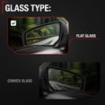 thumbnail image 6 of Driver Side Mirror Replacement - Compatible with 2017-2021 Honda Civic Sedan, 17-21 Honda Civic Coupe - Powered Adjustment, Manual Fold, Flat Glass - Smooth Black, 4H3P - OEM 76258TBAA021ZA, HO132031, 6 of 7