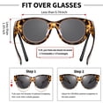 thumbnail image 4 of Gafas de sol URUMQI Fit Over polarizadas UV400 para mujer, 4 of 7