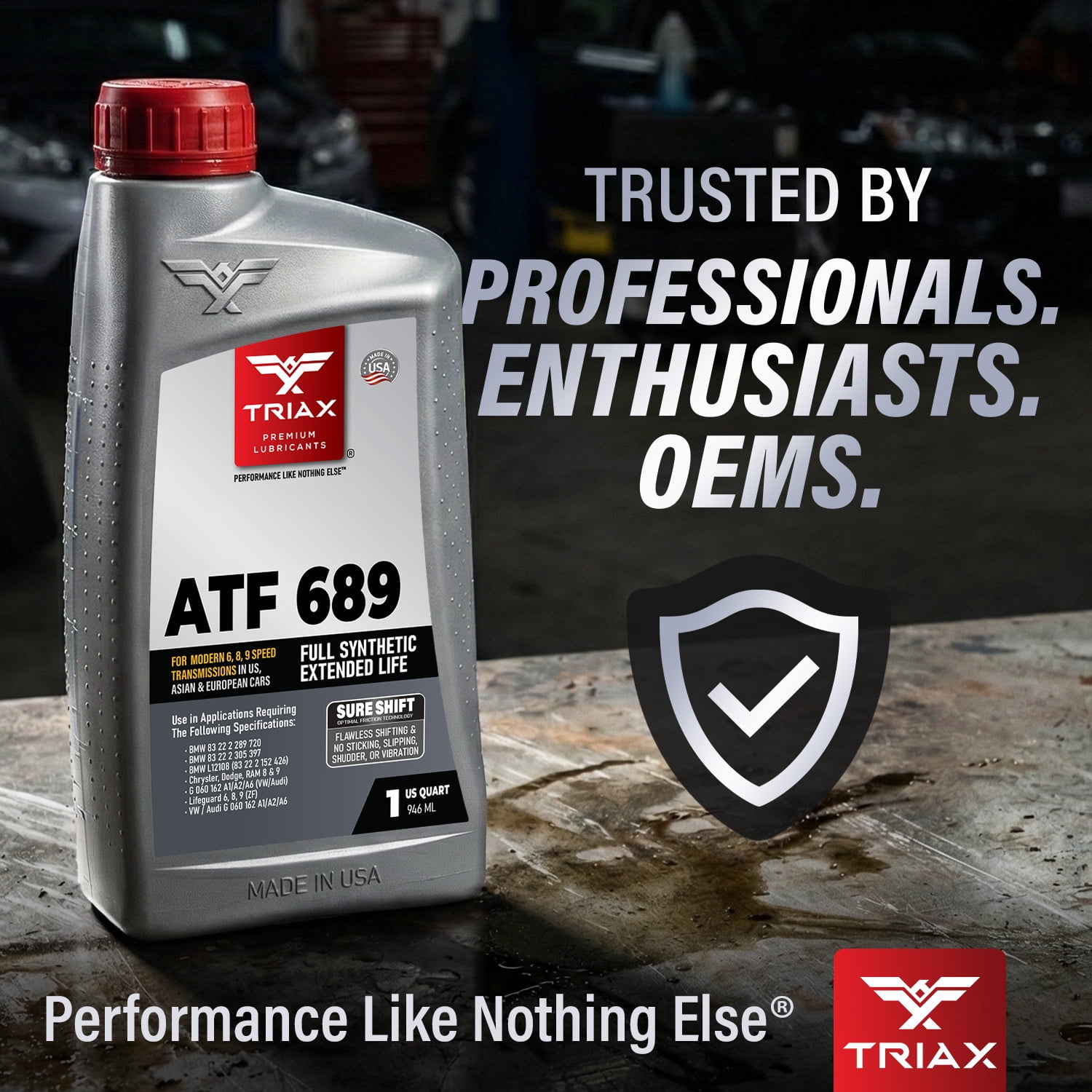 TRIAX ATF 689 Full Synthetic Transmission Fluid, ZF 6HP 8HP 9HP