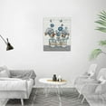 thumbnail image 4 of Country Bathroom Wall Art Farmhouse Flower Bathroom Wall Decor Rustic Blue Floral Butterfly Relax Soak Unwind Pictures Canvas Prints Framed Modern Artwork for Home Bathroom Toilet 16"x20", 4 of 6