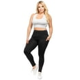 thumbnail image 4 of Women's High Waist Pocket Activewear Leggings, Black, Full Length, 3XL, 4 of 5