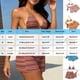 thumbnail image 3 of Trajes de baño Amzcrzy Tankini para mujer, trajes de baño, traje de baño diario para mujer, traje de baño conservador de cuerpo unido, conjunto de playa de tres piezas, rosa, L, 3 of 6