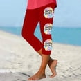 thumbnail image 2 of Pantalones de Ajuste Seco de la Moda de las Mujeres Imprimidas Leggings, Deporte de Yoga Elástico de Poliéster Elástico Respirable, 2 of 4