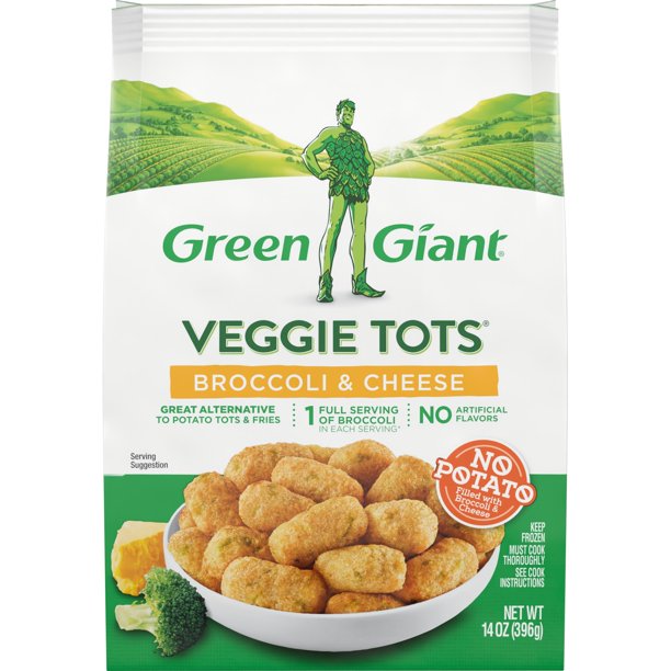 Green Giant Veggie Tots Broccoli & Cheese, 14 oz (Frozen)