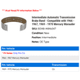 thumbnail image 2 of Intermediate Automatic Transmission Brake Band - Compatible with 1966 - 1967, 1969 - 1970 Mercury Marauder, 2 of 2