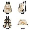 thumbnail image 4 of FORMRS Mini Backpack Purse for Women Travel Daypack Casual Shoulder Bag, Retro Rainbow, 4 of 7