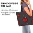 thumbnail image 4 of Fuzoiu Red Ladybugs Print Tote Bags for Women,Shoulder Bag, Gym Tote,Top Handle Ladies Shoulder Bags for Work Beach Travel and Shopping Grocery, 4 of 9