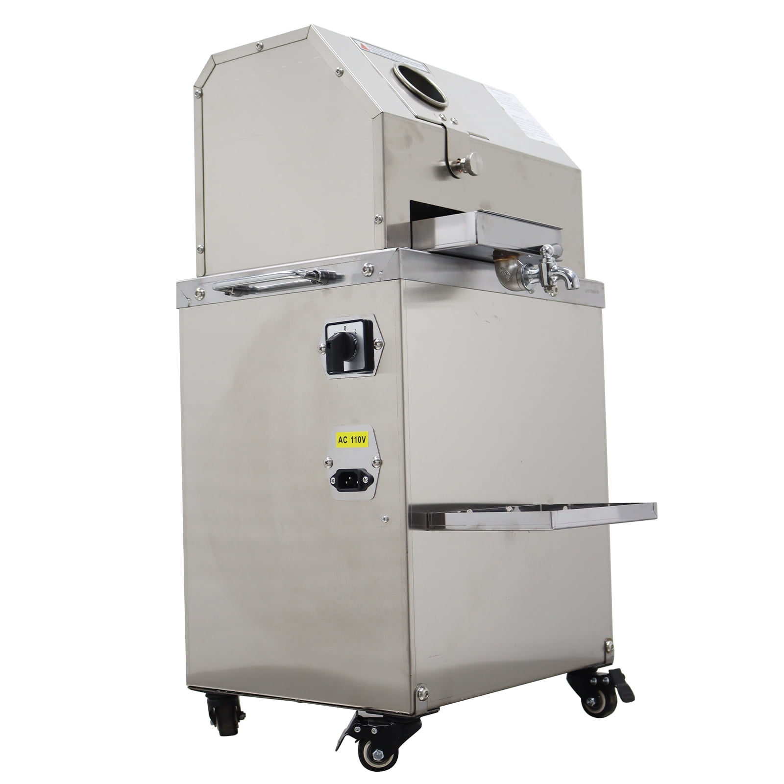 High Juicing Rate Electric Sugar Cane Ginger Press Juicer 3-Rollers Sugarcane Press 300kg/h