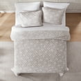 thumbnail image 3 of Lush Decor Zara Floral Block Reversible Cotton Quilt 3 Piece Set King/ Cal King Neutral - Floral Bedding Set - Block Print Quilt - Vintage Coquette Decor, 3 of 10