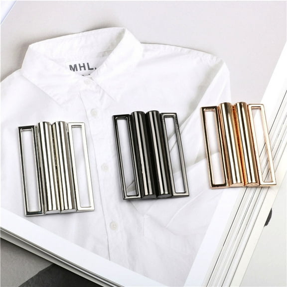 CIMAXIC 6Pcs Metal Strap Buckle Alloy Side Release Waist Belt for Coat and Clothing