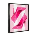 thumbnail image 4 of Stupell Industries Heels on Pink Stripes Beauty & Fashion Painting Black Floater Framed Canvas Art Print Wall Art, 25 x 31, 4 of 10