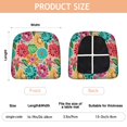 thumbnail image 3 of Pioneer Flower Seat Covers for Dining Room Chairs Set Of 4,Stretch Printed Washable Chair Seat Cover with Elastic Ties and Button,Removable Waterproof Couch Cushion Covers, 3 of 6