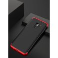 thumbnail image 2 of Pour Samsung A8 2018 Étui Protectrice 360 Degrés Ultra Fine Rigide Rouge Noir Rouge, 2 of 5