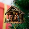 thumbnail image 4 of Ympuoqn Flat 3.94'' Nativity Scene Ornaments for Christmas Tree, The Birth of Jesus Decor, Religious Gifts for Family Christmas Decor, Nativity Set Indoor, 4 of 5