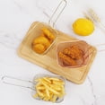 thumbnail image 3 of Bgsha Paniers à Frites en Acier Inoxydable Panier de Présentation Passoire Taco avec Poignée, 3 of 10