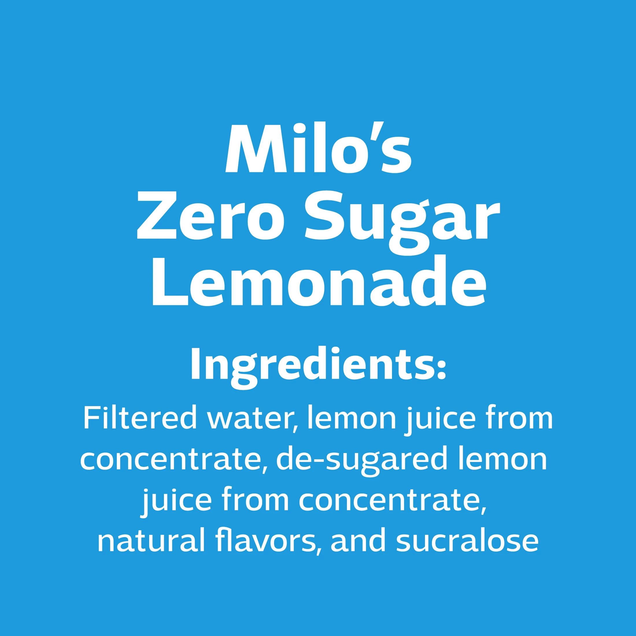 Milo's Zero Sugar Lemonade -128 fl oz