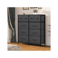 thumbnail image 4 of Cómoda para Dormitorio, Cajonera de Tela de 10 cajones, Cómoda para Armario, Sala de Estar Mueble para Ropa Negro, 4 of 4