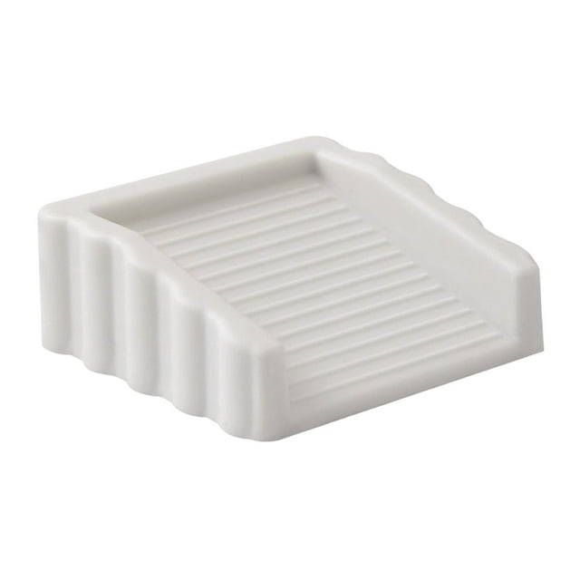 Tope de puerta portátil y versátil para mantener la puerta abierta. Ideal para pisos, paredes y alfombras. 1 pieza blanca