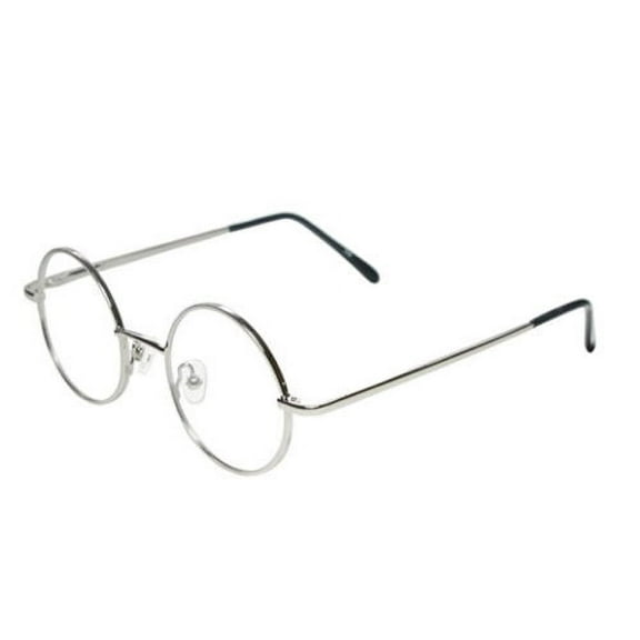 grinderPUNCH KIDS Children John Lennon Metal Round Silver Costume Glasses for Boys Girls