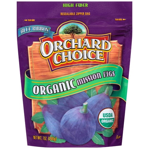Blue Ribbon Orchard Choice California Organic Missin Figs 7 oz Zippered Stand up Bag by Valley Fig Growers