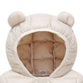 thumbnail image 6 of Staki Girls Hooded Puffer Jacket with Bear Ear Lightweight Warm Winter Coat Outerwear With Pockets Baby Puffer Jacket 12M,18M,24M,2T,3T,4T,5T,6Y(White,2-3 Years), 6 of 6