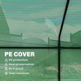 thumbnail image 3 of LEHOME 9' x 3' x 3' Mini Greenhouse with Zippered Doors & Roll-up Windows, Portable Plant Hot House with Durable PE Cover, Water Resistant, UV Protected for Outdoor Flowers, Vegetables, Green, 3 of 9