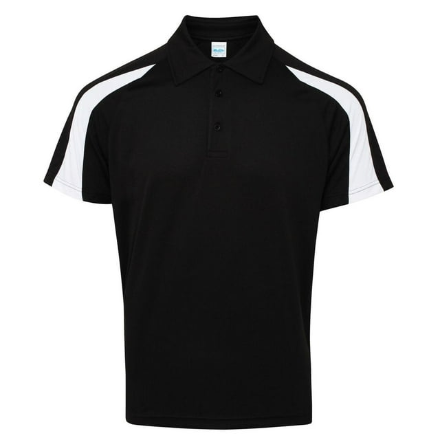 AWDis Just Cool Mens Short Sleeve Contrast Panel Polo Shirt
