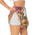 thumbnail image 3 of Lsque Not All Who Wander Are Lost Printed Women's Running Shorts with Liner Pockets,Elastic Quick Dry Workout Athletic Gym Yoga Shorts,Womens High Waist Shorts-X-Large, 3 of 9