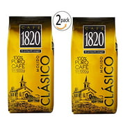 Cafe 1820 Costa Rican Ground Coffee, - 2.2 lb./1 Kilo - 2 pack