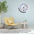 thumbnail image 3 of Mini Indoor Thermometer Hygrometer 2 in 1 Compact Structure Clear Scale Silver Humidity Monitor Gauge for Greenhouses, 3 of 5