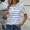 BU1, variant on Graphic Tees for Women'summer Wardrobe Lightweight Women's T Shirt with Classic for Everyday Wear Blue M