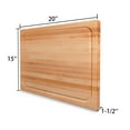 thumbnail image 6 of CONSDAN Hard Maple Cutting Baord for Kitchen, 20" x 15", USA Grown Hardwood, 1.5" Thick, 6 of 6