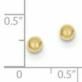thumbnail image 2 of Boucles d'Oreilles en Or Jaune 10K Poli 4mm, 2 of 2