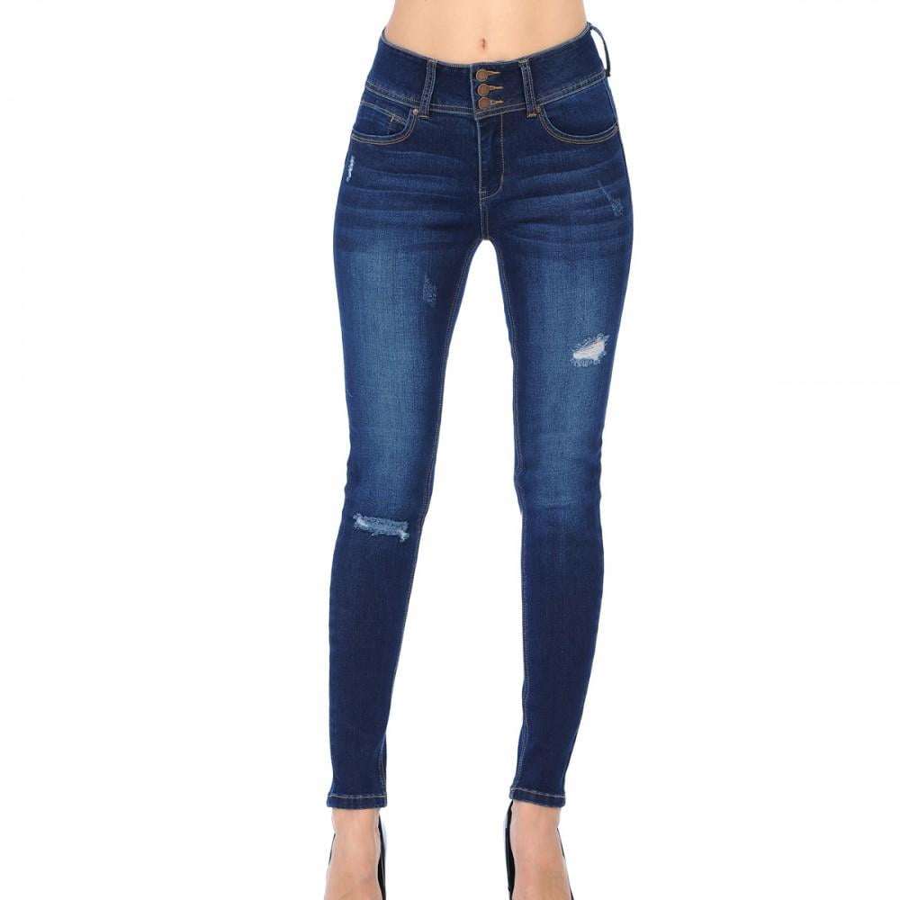 wax jean High Waisted Jeans for WomenStretchy Denim Butt Lifting, Zip