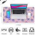 thumbnail image 5 of Long Mouse Pads for Desk,Pioneer Flower Floral Print Pattern Desk Mats on Top Of Desks, Desk Mouse Pad Extra Large with 3mm Non-Slip Base and Stitched Edge for Gaming,Office,Work,Home 31.5"x15.7", 5 of 6