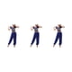 thumbnail image 1 of Minnieouse Pantalones de danza del vientre indio baile con cordones en la espalda conjunto de traje profesional Sexy traje de baile para mujer Type1 NO1, 1 of 5
